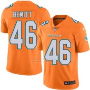 Camiseta Miami Dolphins Hewitt Naranja Nike Legend NFL Hombre