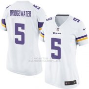 Camiseta Minnesota Vikings Briogewater Blanco Nike Game NFL Mujer