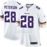 Camiseta Minnesota Vikings Peterson Blanco Nike Game NFL Nino