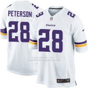 Camiseta Minnesota Vikings Peterson Blanco Nike Game NFL Nino