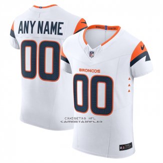 Camiseta NFL Elite Denver Broncos Vapor F.U.S.E. Personalizada Blanco