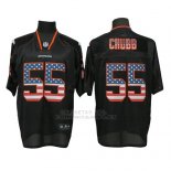 Camiseta NFL Elite Hombre Denver Broncos 55 Bradley Chubb Alternate USA Flag Fashion Negro