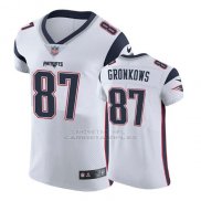 Camiseta NFL Elite Hombre New England Patriots Rob Gronkowski Blanco Vapor Untouchable