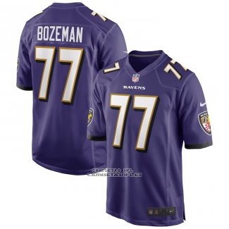 Camiseta NFL Game Baltimore Ravens Bradley Bozeman Violeta