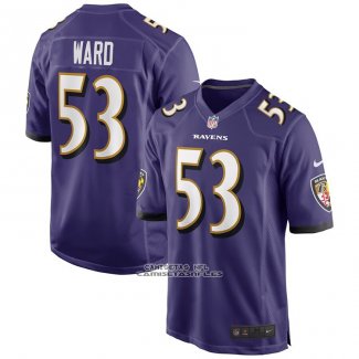 Camiseta NFL Game Baltimore Ravens Jihad Ward Violeta