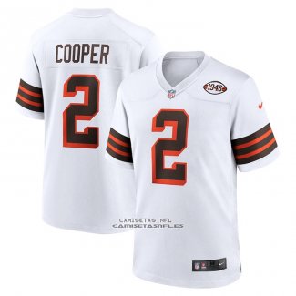 Camiseta NFL Game Cleveland Browns Amari Cooper Alterno Blanco