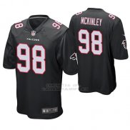 Camiseta NFL Game Hombre Atlanta Falcons Takkarist Mckinley Negro