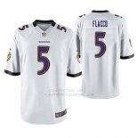 Camiseta NFL Game Hombre Baltimore Ravens Joe Flacco Blanco
