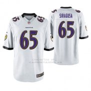 Camiseta NFL Game Hombre Baltimore Ravens Nico SiragUSA Blanco
