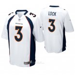 Camiseta NFL Game Hombre Denver Broncos Drew Lock Blanco