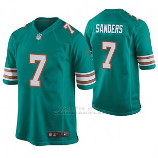 Camiseta NFL Game Hombre Dolphins Jason Sanders Throwback Verde