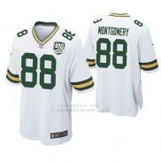 Camiseta NFL Game Hombre Green Bay Packers Ty Montgomery Blanco 100th Anniversary