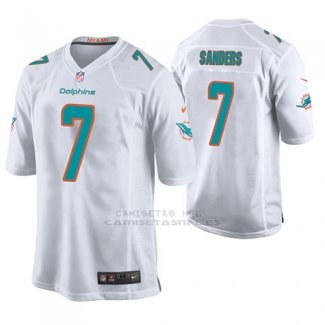 Camiseta NFL Game Hombre Miami Dolphins Jason Sanders Blanco