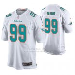Camiseta NFL Game Hombre Miami Dolphins Jason Taylor Blanco Camiseta NFL Game Hombre Miami Dolphins Jason Taylor Blanco