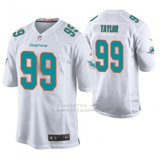 Camiseta NFL Game Hombre Miami Dolphins Jason Taylor Blanco