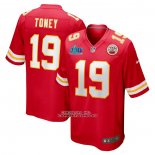 Camiseta NFL Game Kansas City Chiefs Kadarius Toney Super Bowl LVII Patch Rojo