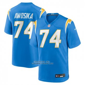 Camiseta NFL Game Los Angeles Chargers Kayode Awosika Azul