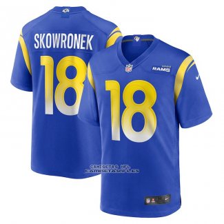 Camiseta NFL Game Los Angeles Rams Ben Skowronek 18 Azul