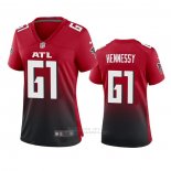 Camiseta NFL Game Mujer Atlanta Falcons Matt Hennessy Alterno Rojo