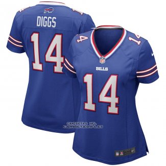 Camiseta NFL Game Mujer Buffalo Bills Stefon Diggs Azul