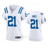 Camiseta NFL Game Mujer Indianapolis Colts Nyheim Hines 2020 Blanco