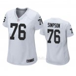 Camiseta NFL Game Mujer Las Vegas Raiders John Simpson Blanco