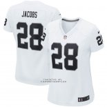 Camiseta NFL Game Mujer Las Vegas Raiders Josh Jacobs Blanco
