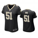 Camiseta NFL Game Mujer New Orleans Saints Cesar Ruiz Negro