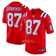 Camiseta NFL Game New England Patriots Rob Gronkowski Alterno Retired Rojo