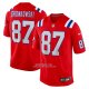 Camiseta NFL Game New England Patriots Rob Gronkowski Alterno Retired Rojo