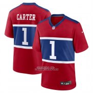 Camiseta NFL Game New York Giants Abdul Carter First Round Pick Alterno Rojo