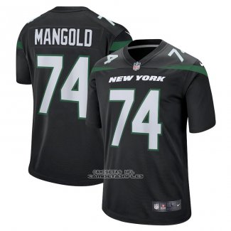 Camiseta NFL Game New York Jets Nick Mangold Retired Negro