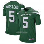 Camiseta NFL Game New York Jets Thomas Morstead 5 Verde