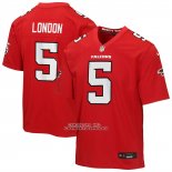 Camiseta NFL Game Nino Atlanta Falcons Drake London Rojo