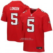 Camiseta NFL Game Nino Atlanta Falcons Drake London Rojo