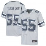 Camiseta NFL Game Nino Dallas Cowboys Leighton Vander Esch Inverted Gris
