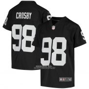 Camiseta NFL Game Nino Las Vegas Raiders Maxx Crosby 2020 Negro