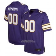 Camiseta NFL Game Nino Minnesota Vikings Classic Personalizada Violeta