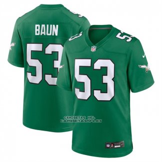 Camiseta NFL Game Philadelphia Eagles Zack Baun Alterno Verde