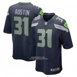 Camiseta NFL Game Seattle Seahawks Blessuan Austin Azul