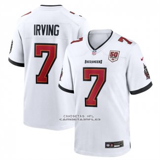 Camiseta NFL Game Tampa Bay Buccaneers Bucky Irving 50th Anniversary Blanco