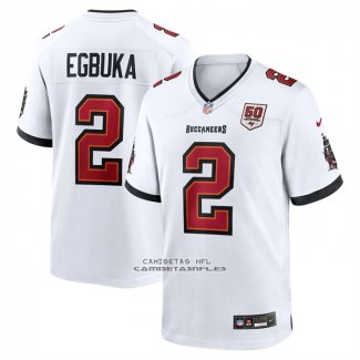 Camiseta NFL Game Tampa Bay Buccaneers Emeka Egbuka 50th Season Blanco