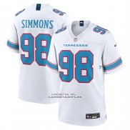 Camiseta NFL Game Tennessee Titans Jeffery Simmons Blanco