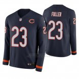 Camiseta NFL Hombre Chicago Bears Kyle Fuller Azul Therma Manga Larga