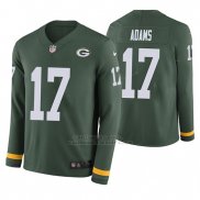 Camiseta NFL Hombre Green Bay Packers Davante Adams Verde Therma Manga Larga