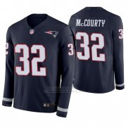 Camiseta NFL Hombre New England Patriots Devin Mccourty Azul Therma Manga Larga