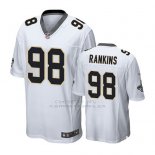 Camiseta NFL Hombre Saints Sheldon Rankins Blanco Game Camiseta NFL Hombre Saints Sheldon Rankins Blanco Game