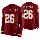 Camiseta NFL Hombre Washington Commanders Adrian Peterson Burgundy Therma Manga Larga