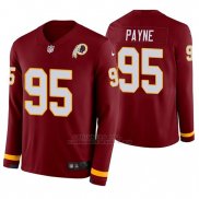 Camiseta NFL Hombre Washington Commanders Daron Payne Burgundy Therma Manga Larga