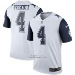 Camiseta NFL Legend Dallas Cowboys Dak Prescott Blanco Color Rush